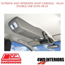 OUTBACK 4WD INTERIORS ROOF CONSOLE - HILUX DOUBLE CAB 03/05-09/15